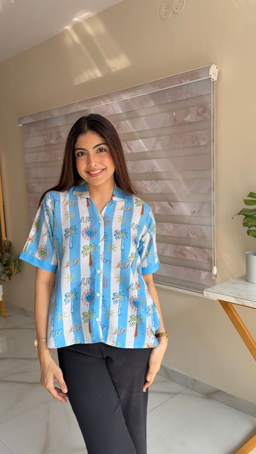 Tropical Stripe Shirt