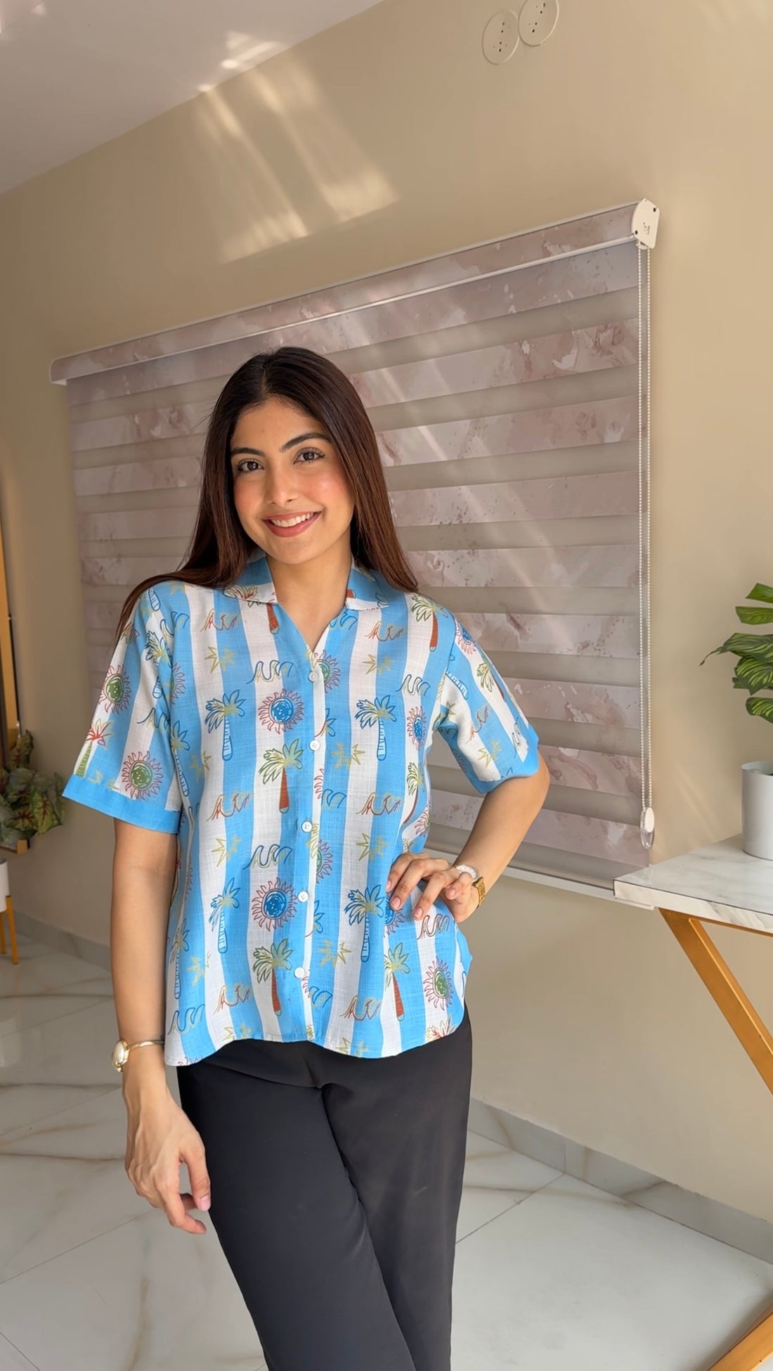 Tropical Stripe Shirt