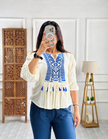 Blue Ethnic Breeze