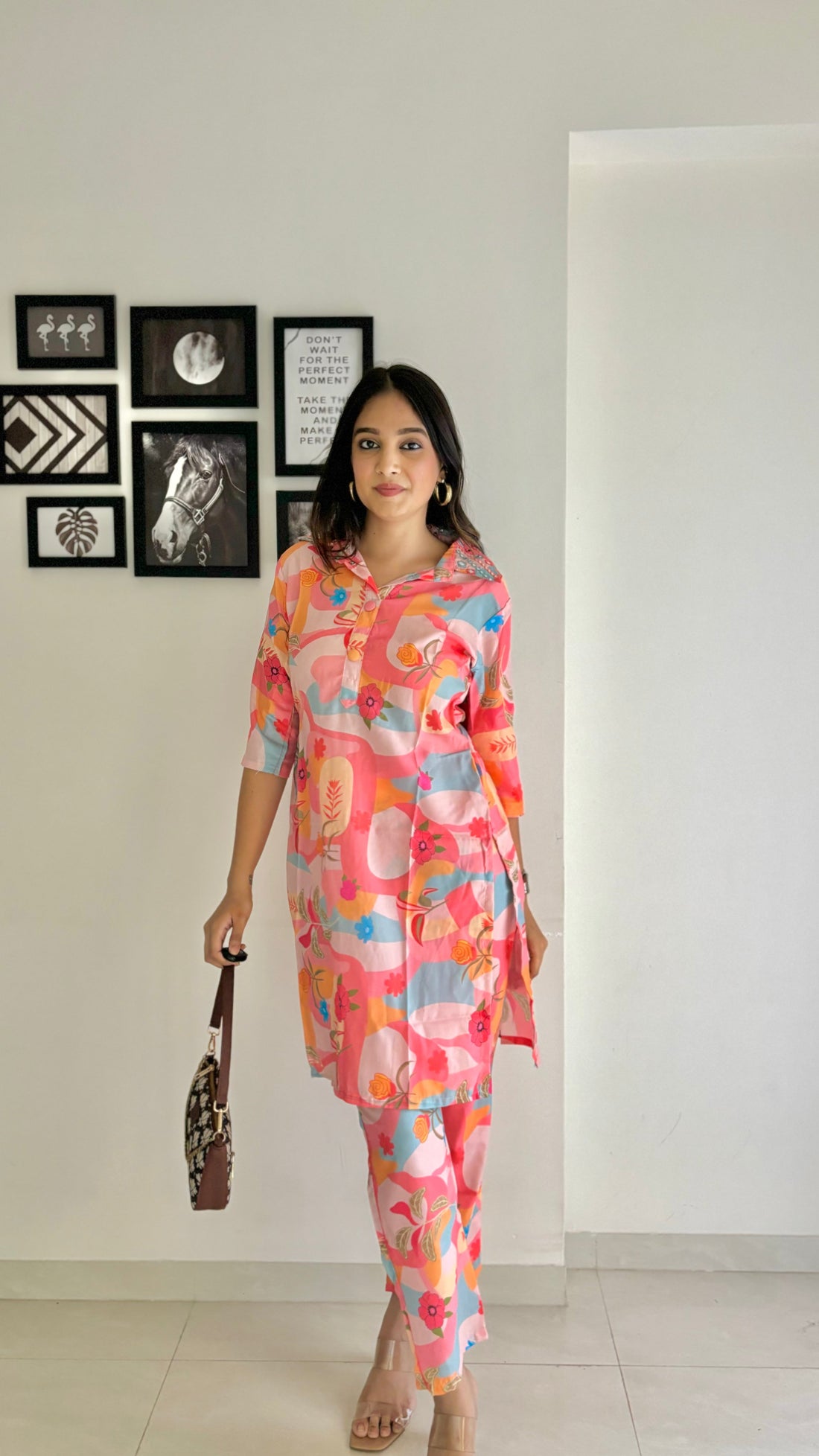 Vintage Rose Silk Co-ord set