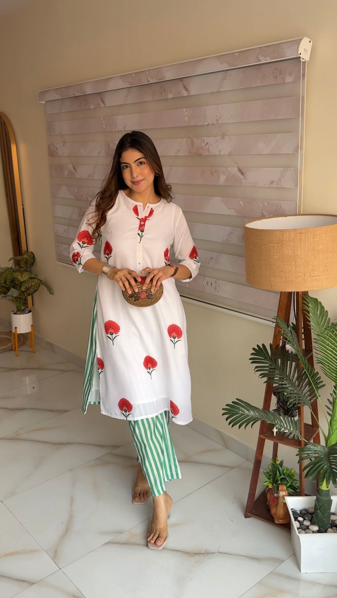 Snow Petal - Kurta Set