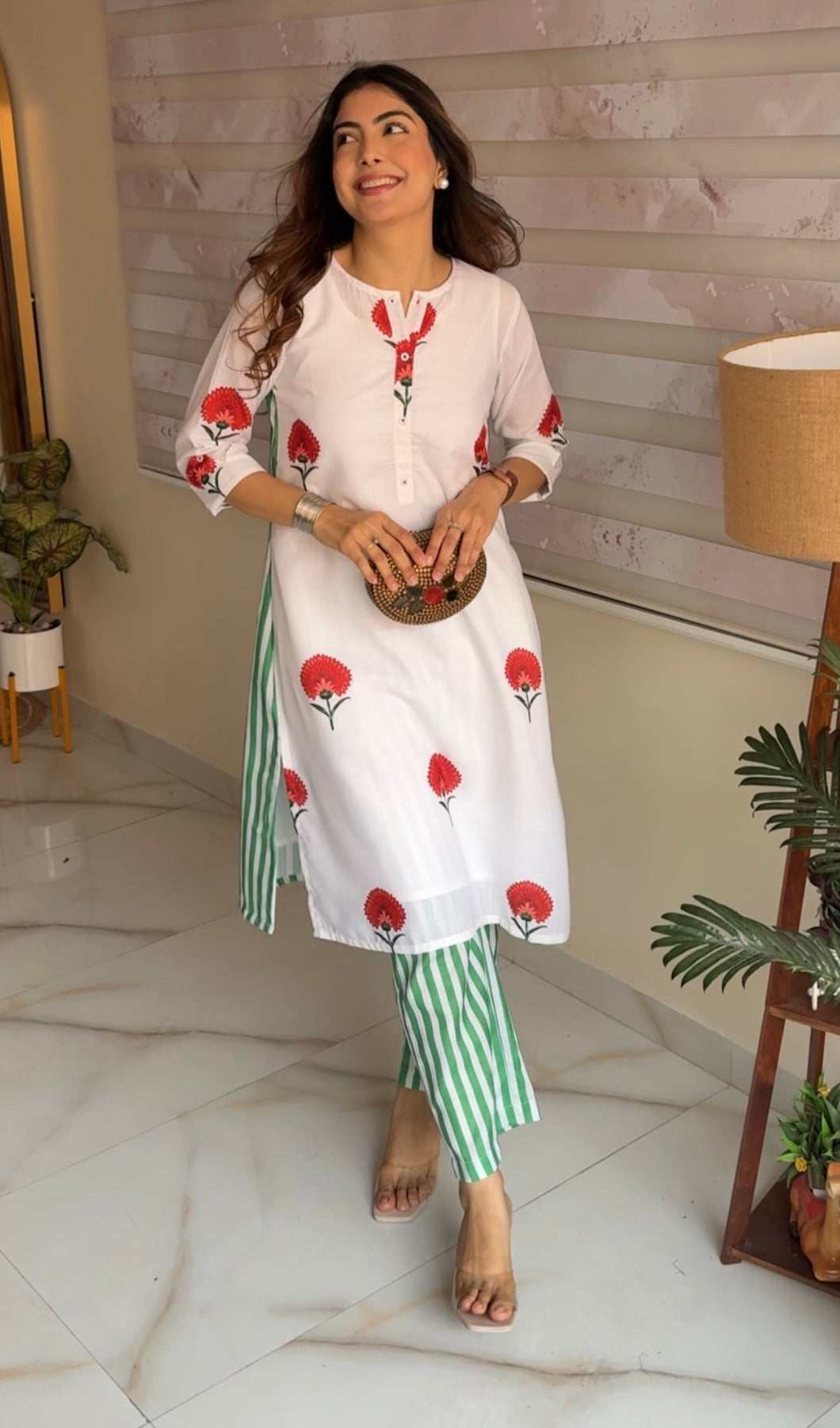 Snow Petal - Kurta Set