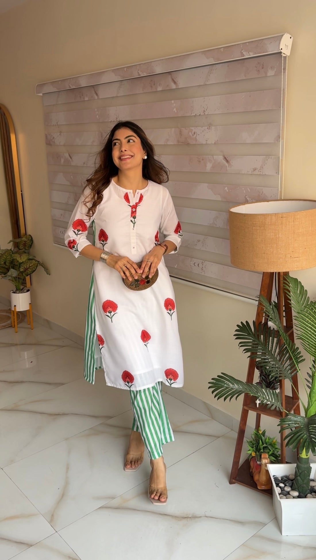 Snow Petal - Kurta Set