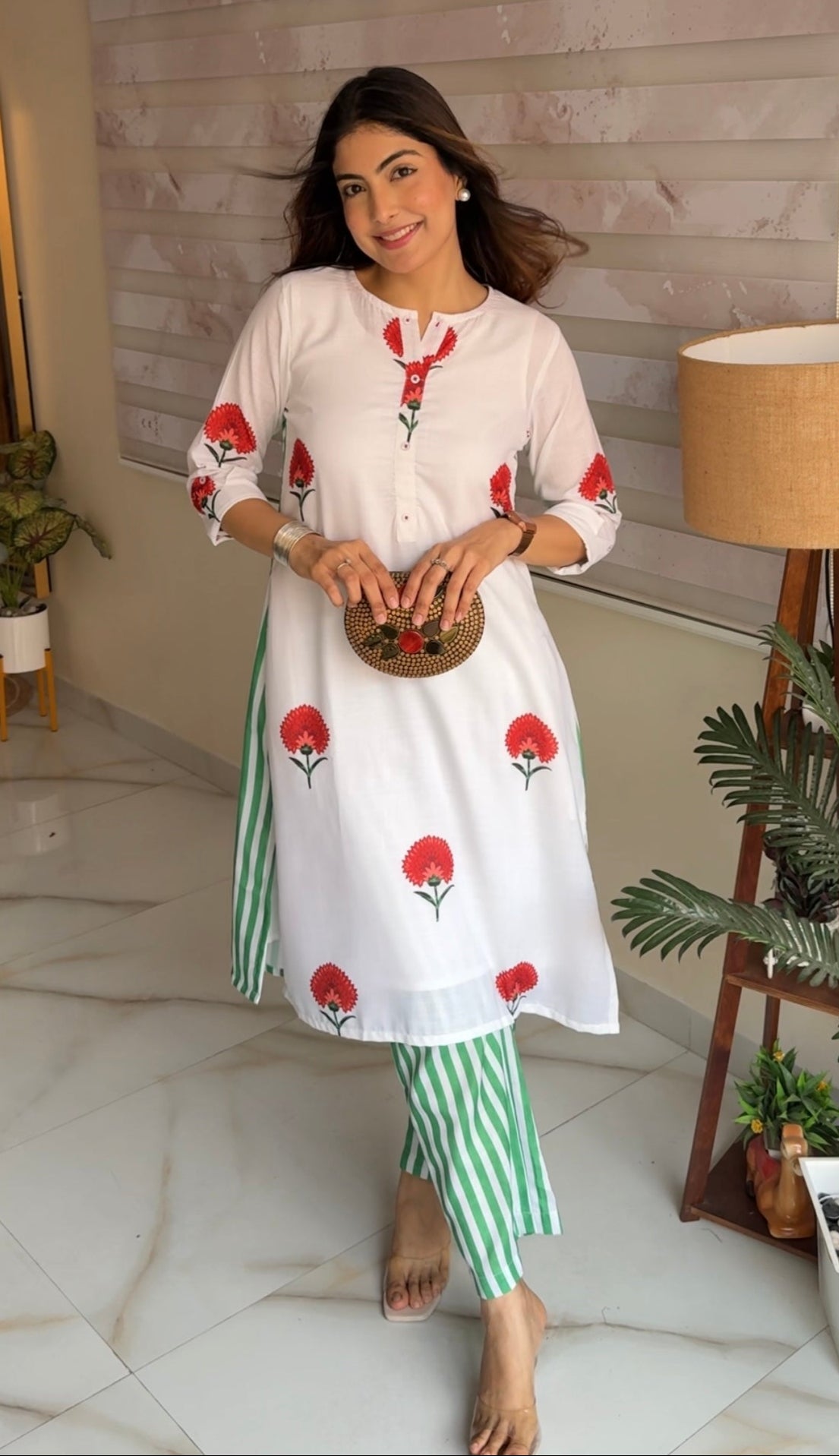 Snow Petal - Kurta Set