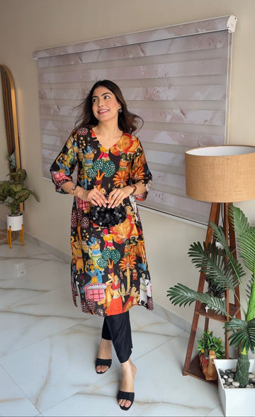 Kalamkari Charm - Cord set