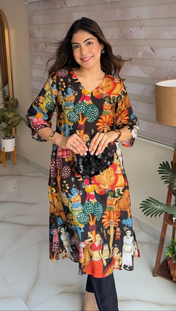 Kalamkari Charm - Cord set