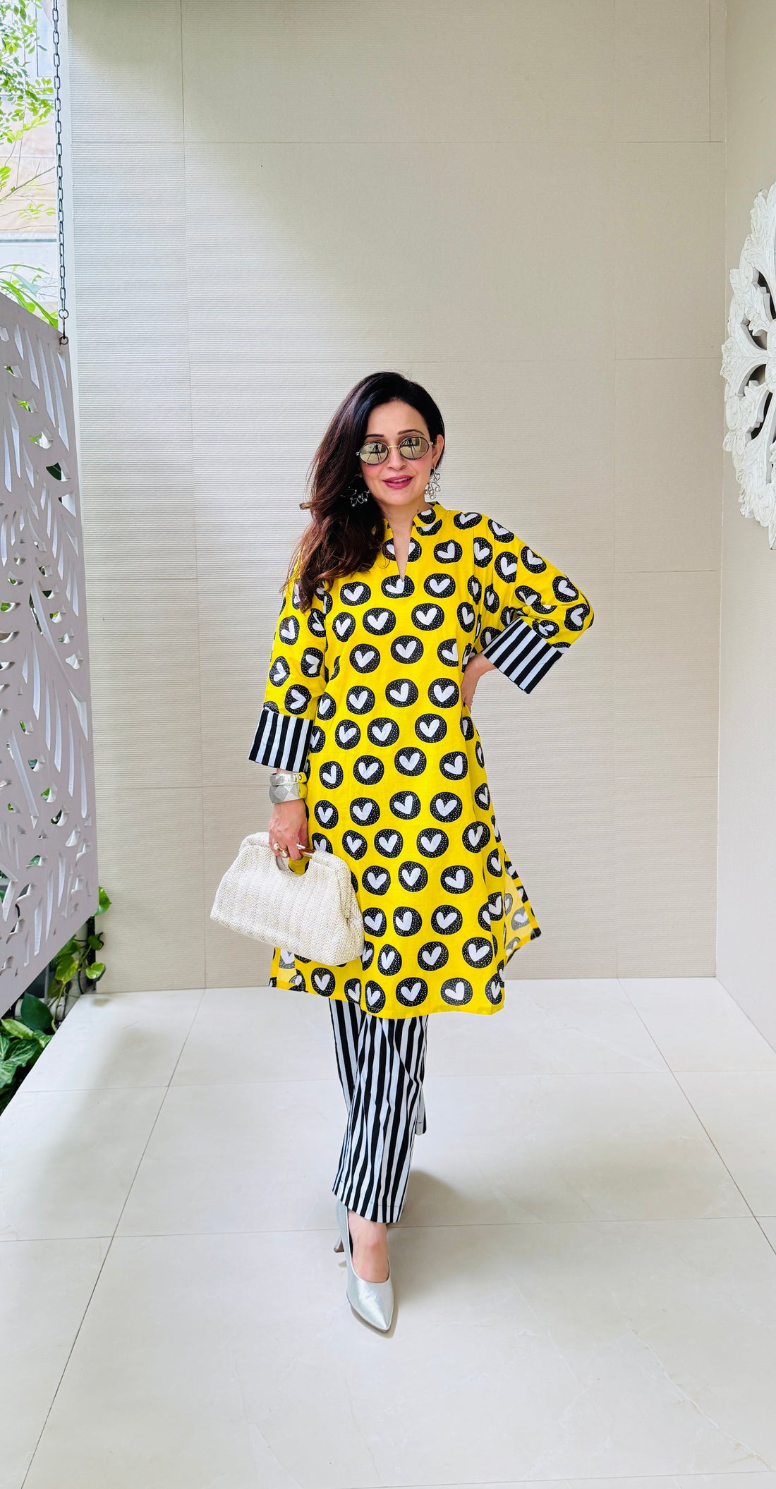 Yellow Heart Harmony Co-Ord Set