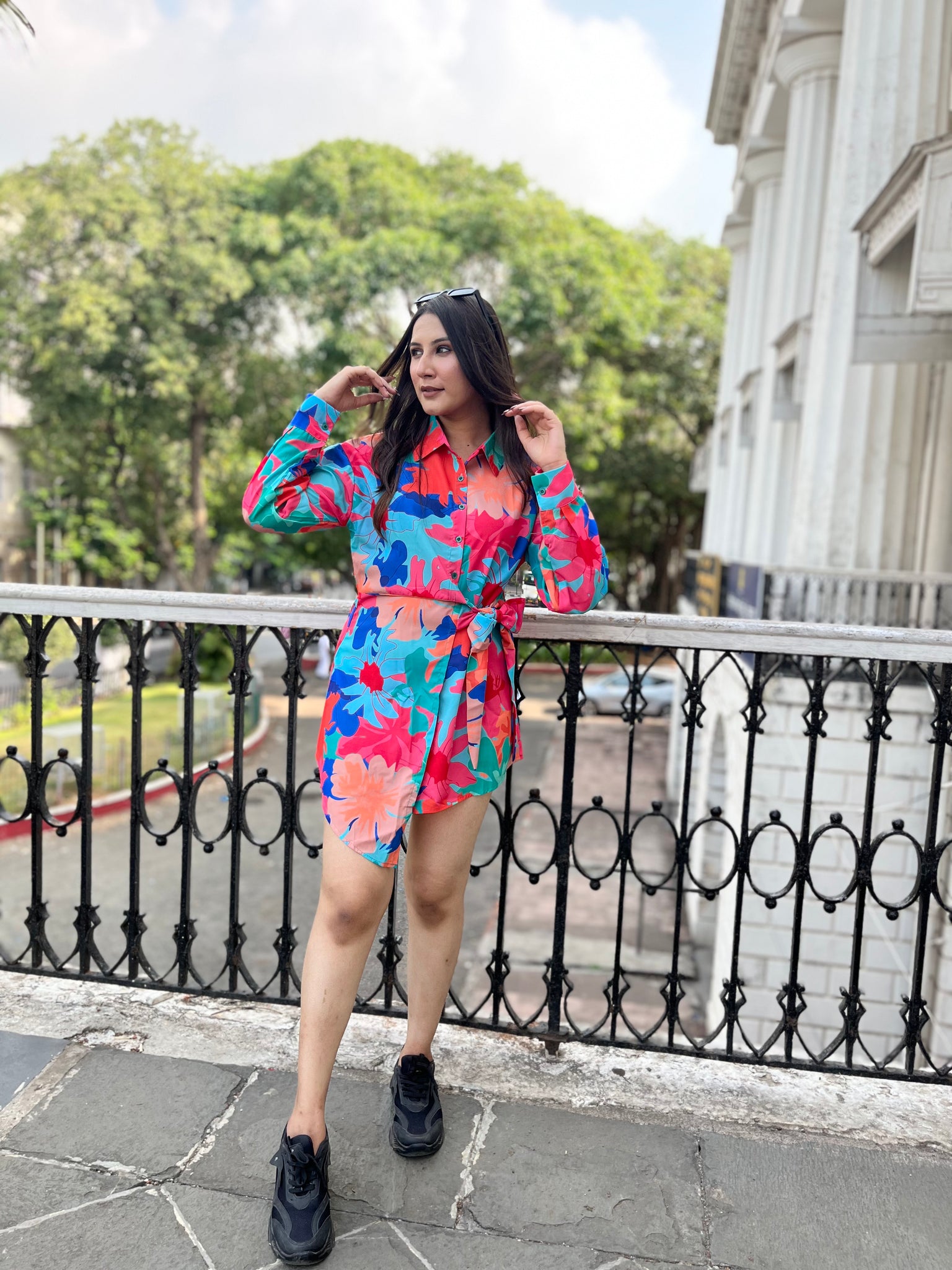 Multicolor Flower Top