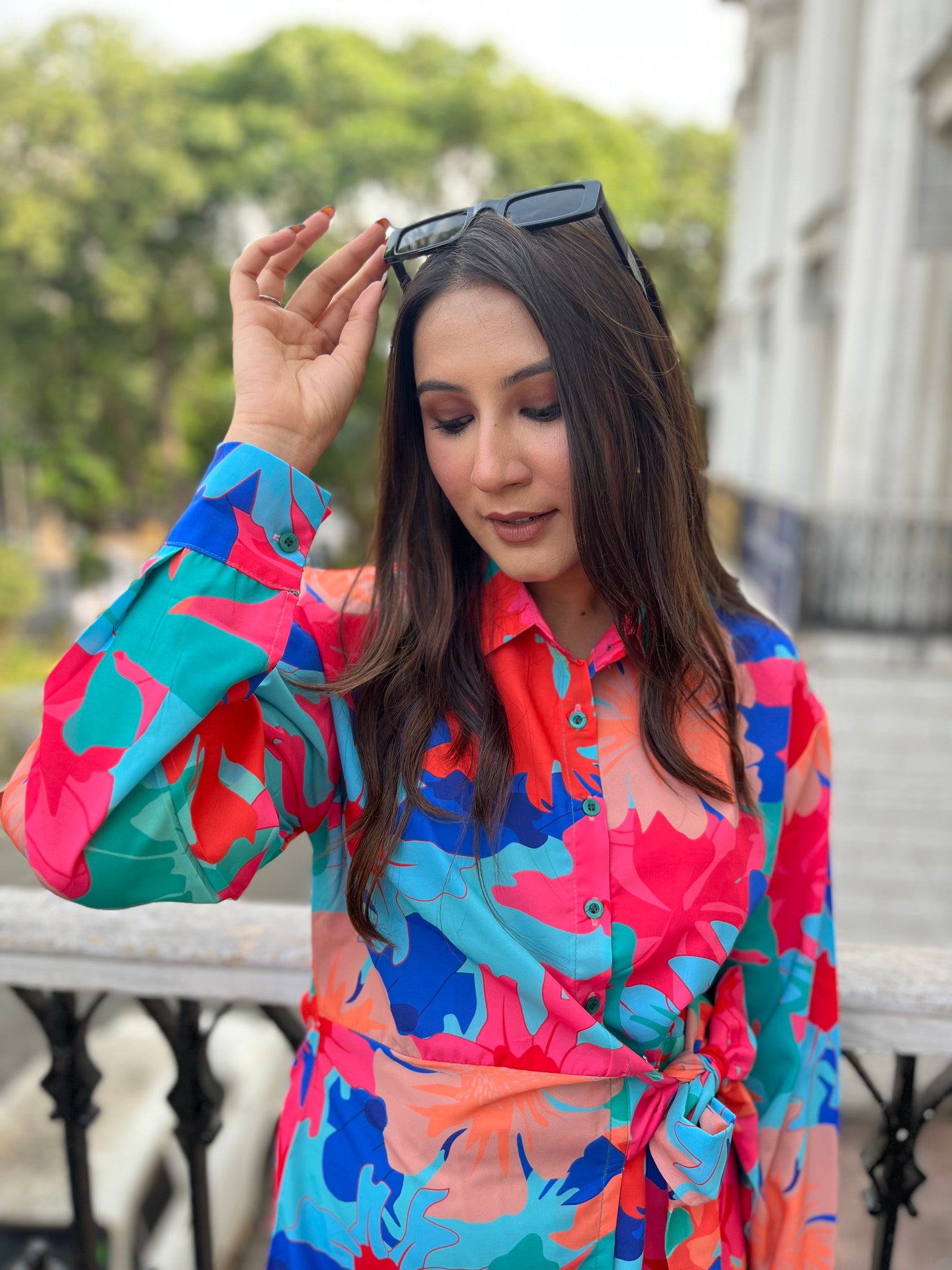 Multicolor Flower Top
