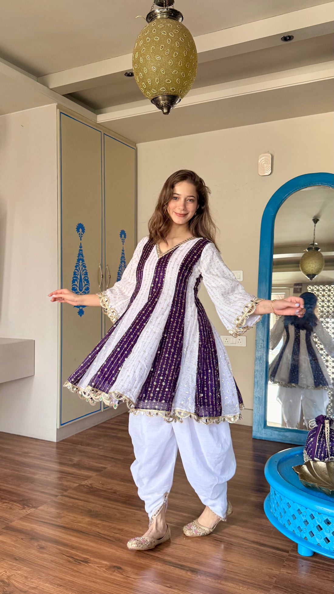 Noor-e-Anarkali Dhoti Set