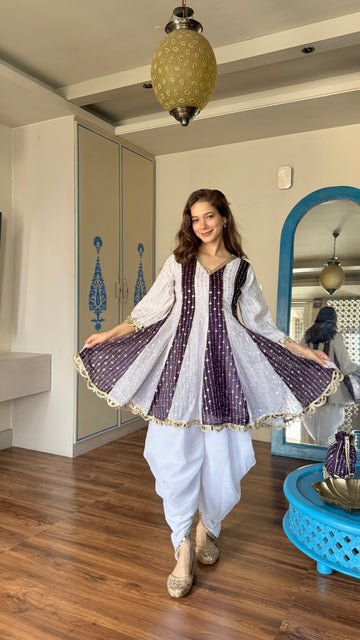 Noor-e-Anarkali Dhoti Set