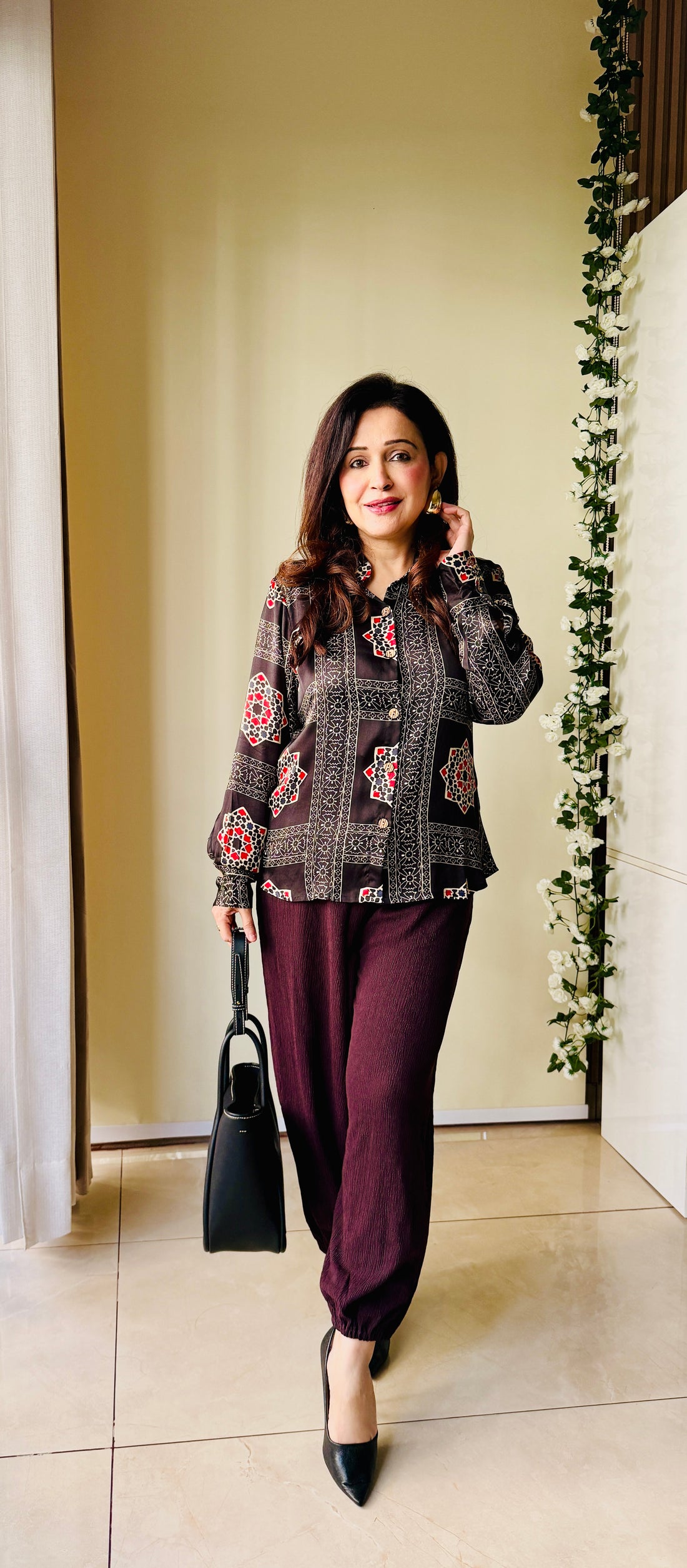 Malhaar Ajrakh Shirt