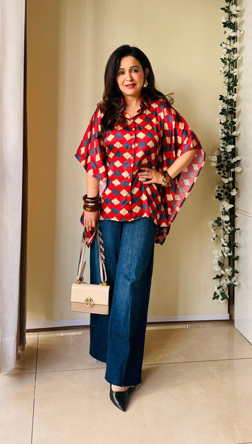 Timeless Ajrakh Charm Top