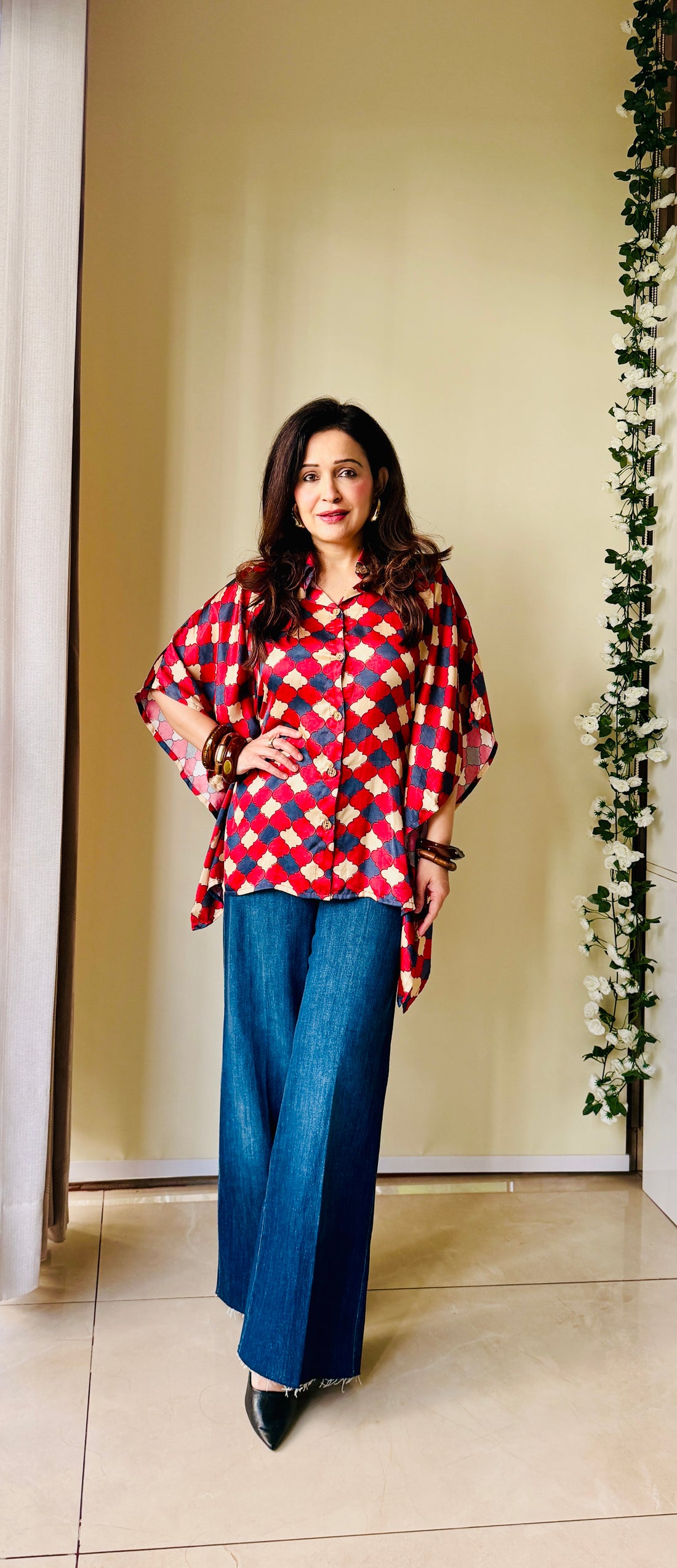 Timeless Ajrakh Charm Top