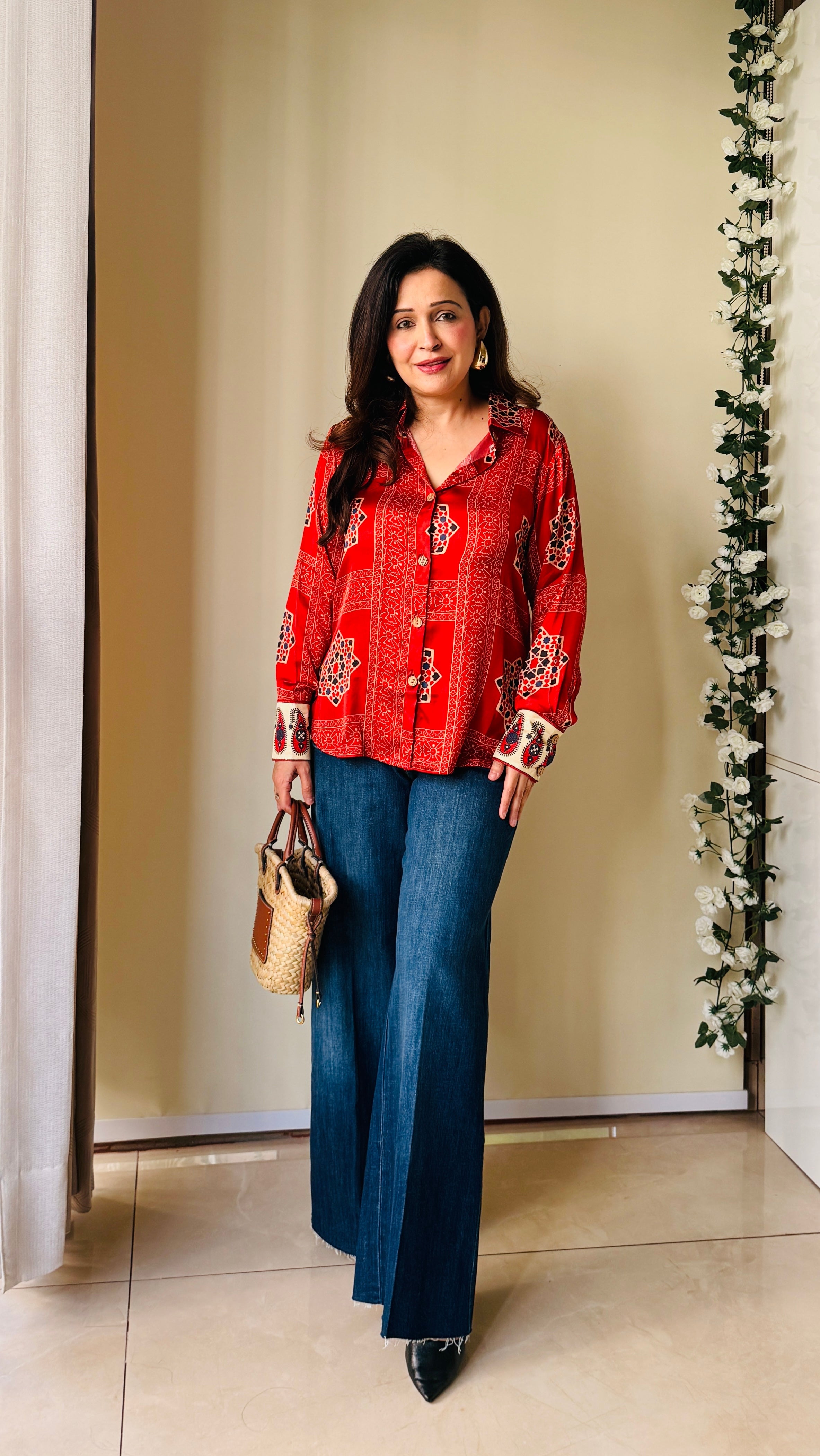 Malhaar Ajrakh Shirt