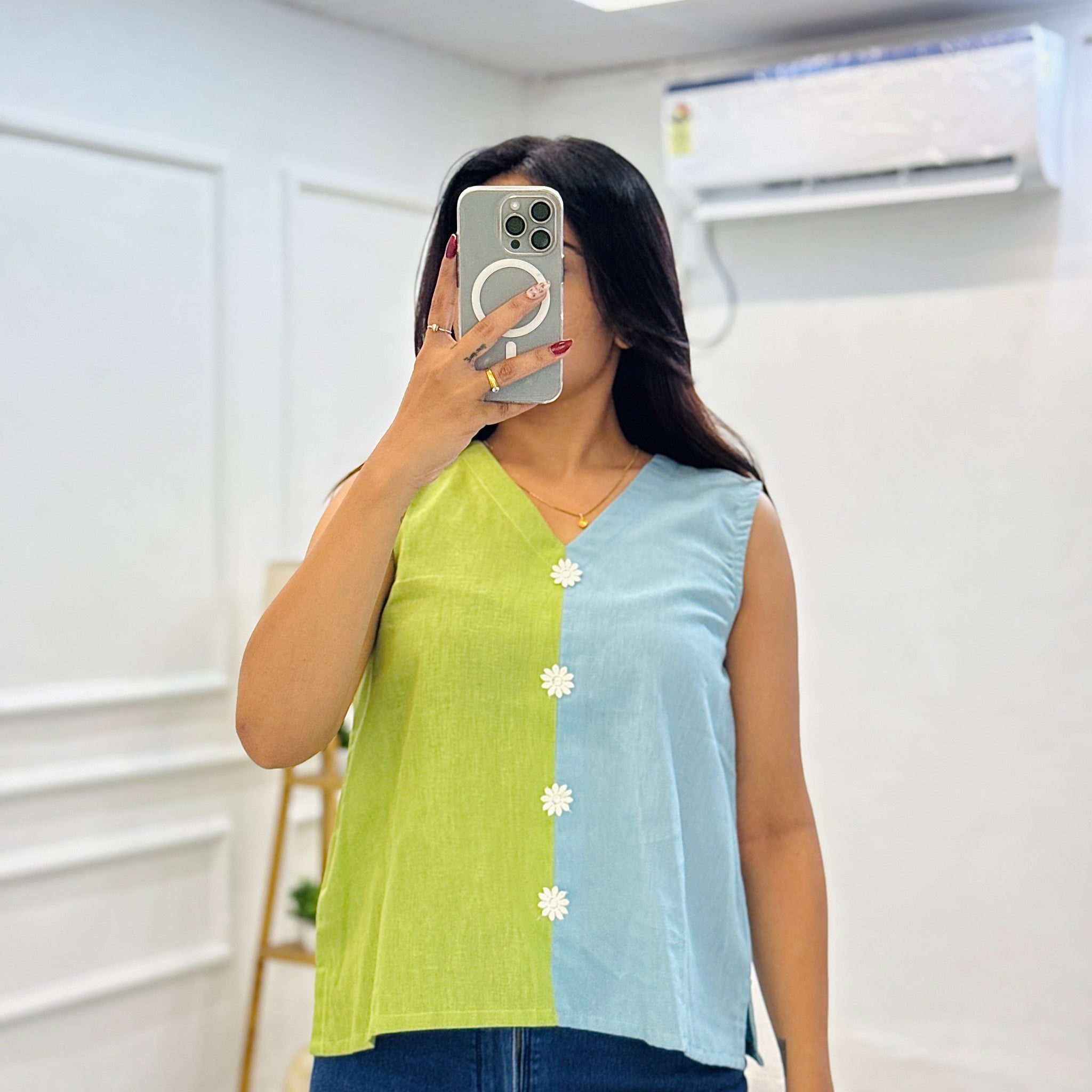 Ocean Breeze Flex Cotton Top