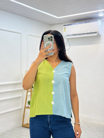 Ocean Breeze Flex Cotton Top