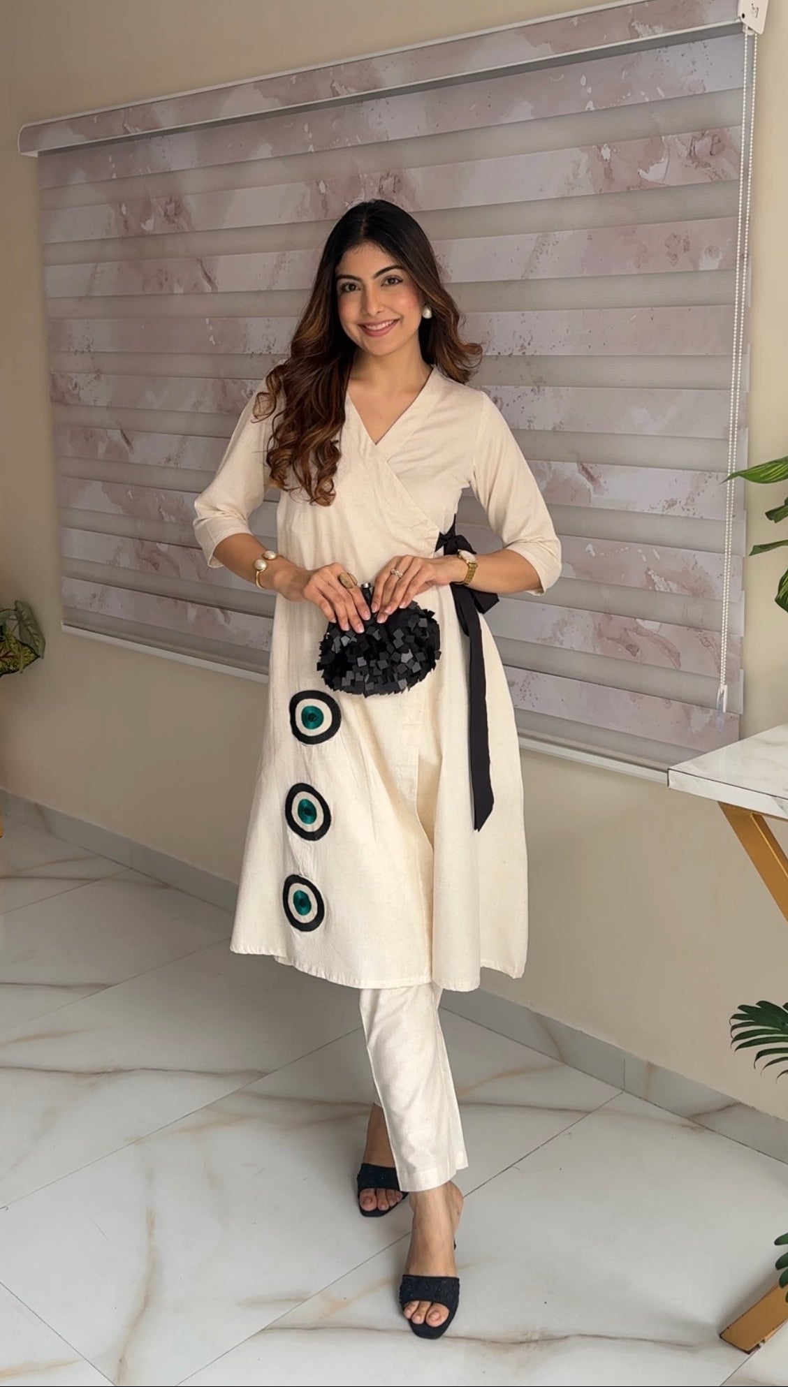 Evil Eye  Khadi Cord Set