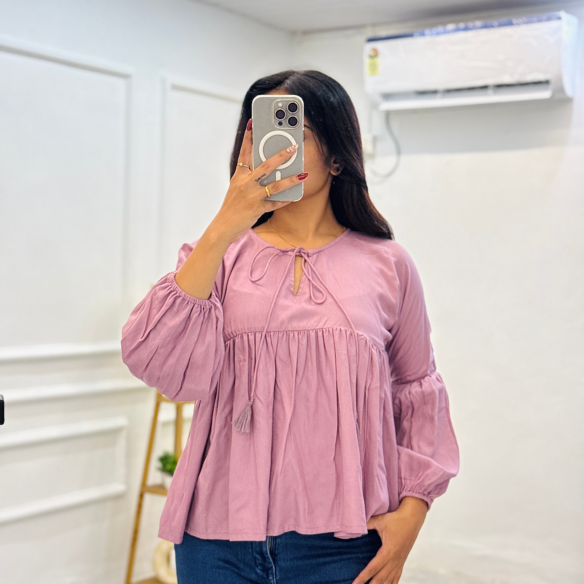 Lilac Glow Rayon Top