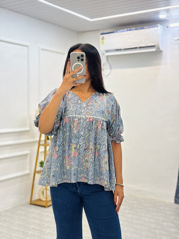 Jaipuri Breeze Blossom Top