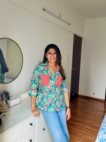 Mint Meadow Printed Shirt