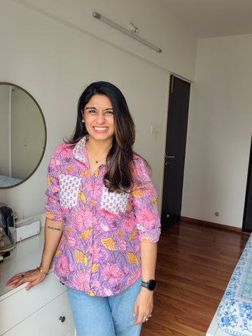 Floral Whisper Cotton Shirt