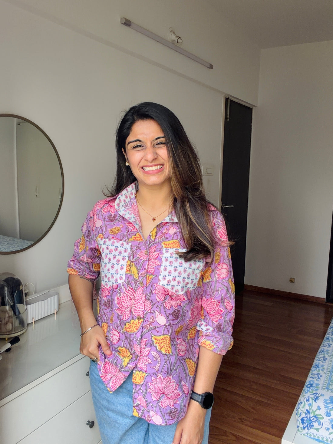 Floral Whisper Cotton Shirt