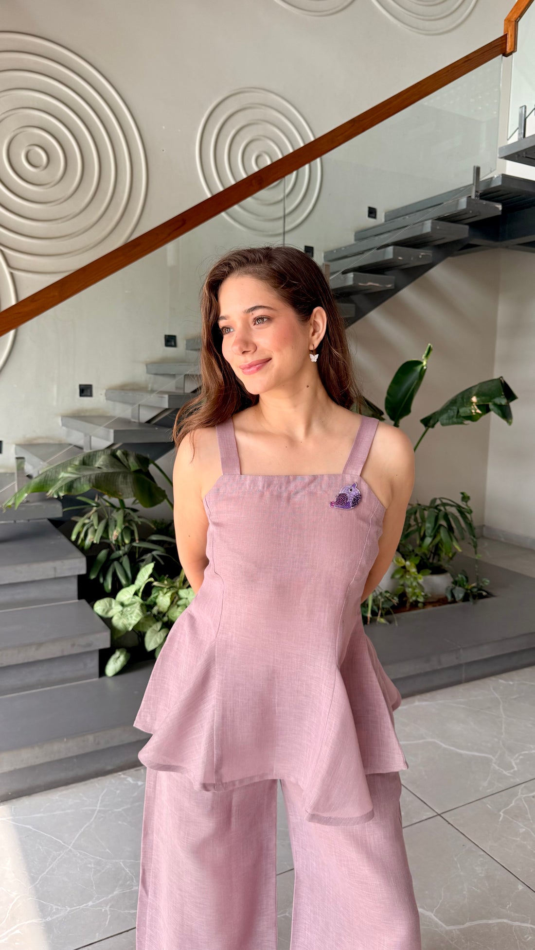 Blossom Bird Linen Co-Ord Set