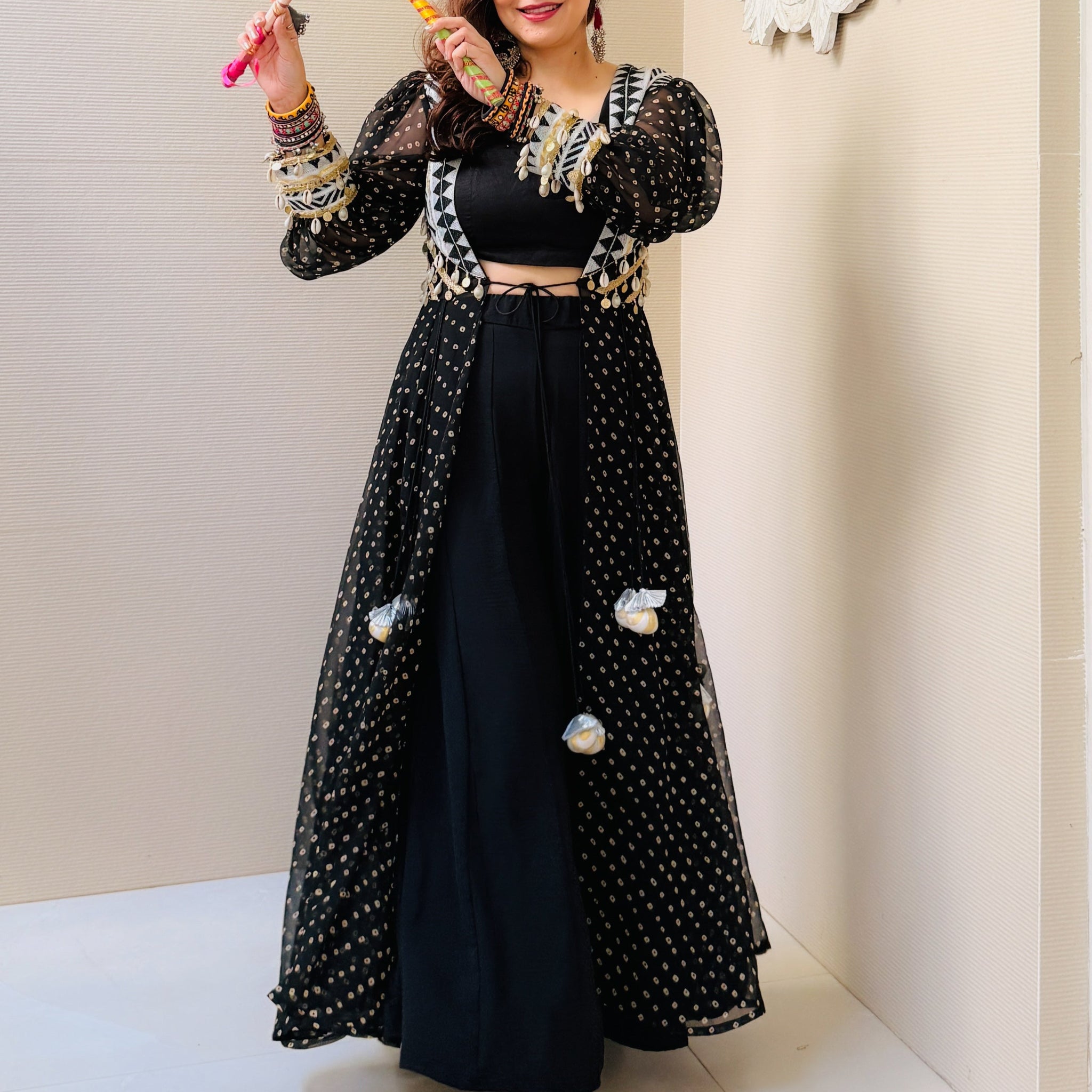 Morni twirl - Top and Cape Dress