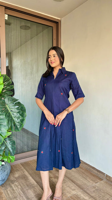 Cotton Breeze Midi Dress
