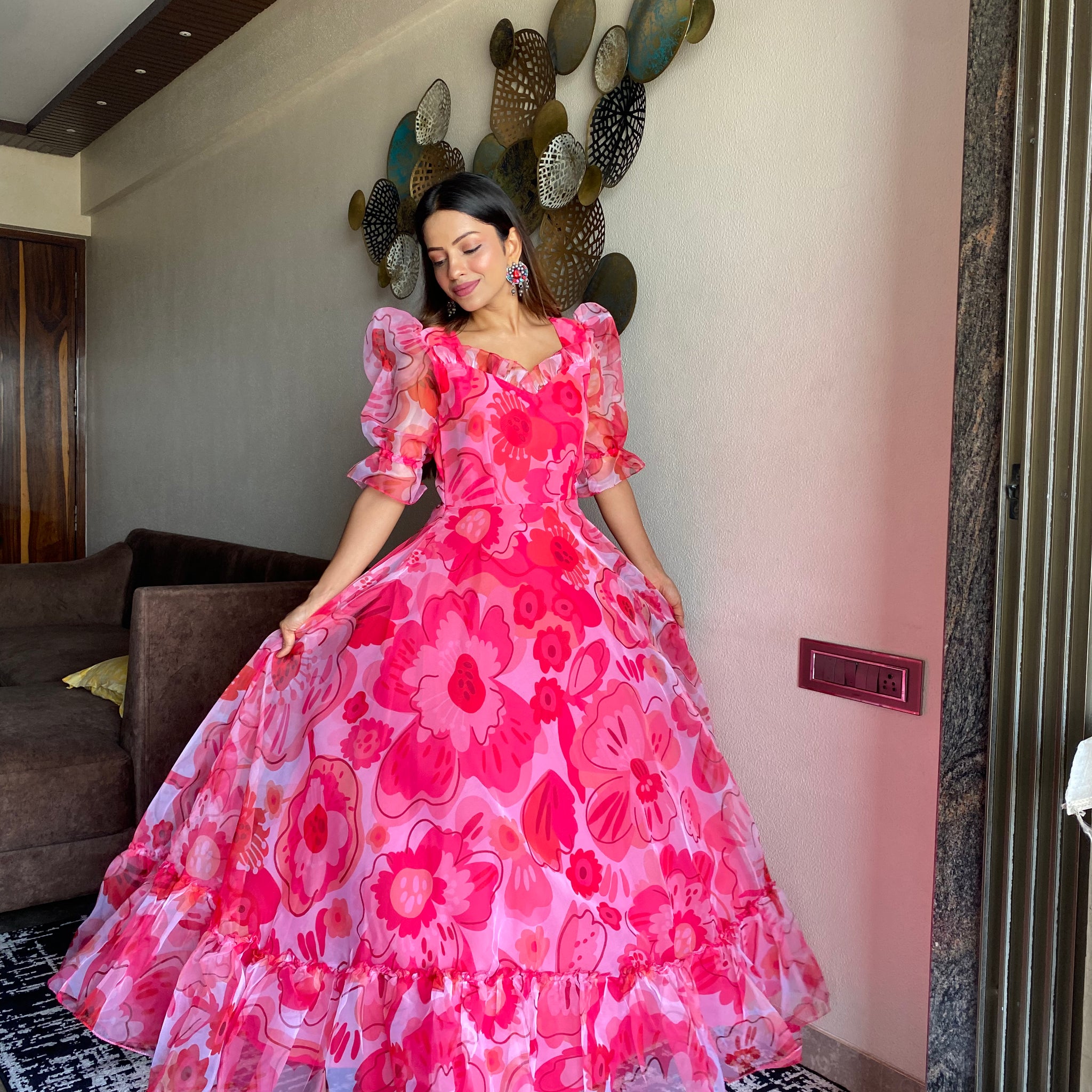 Rosy Blush Maxi Dress