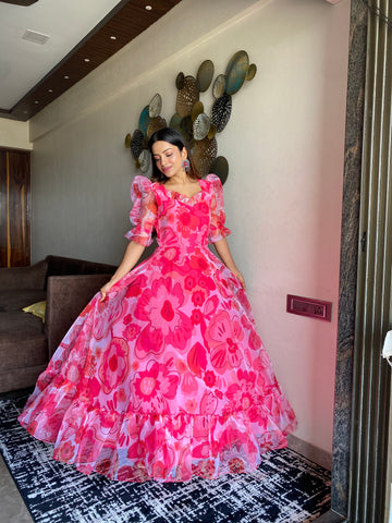 Rosy Blush Maxi Dress
