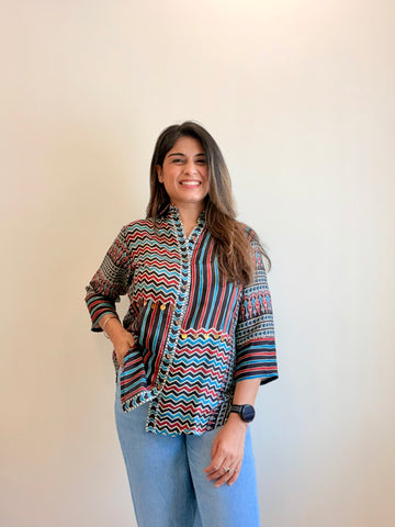 Boho Grid Shirt