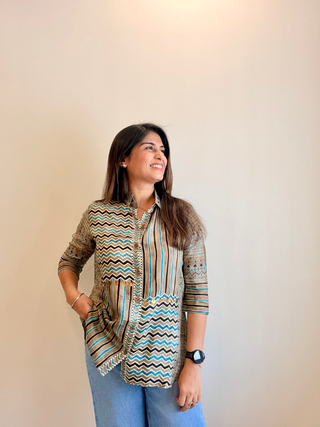 Boho Grid Shirt