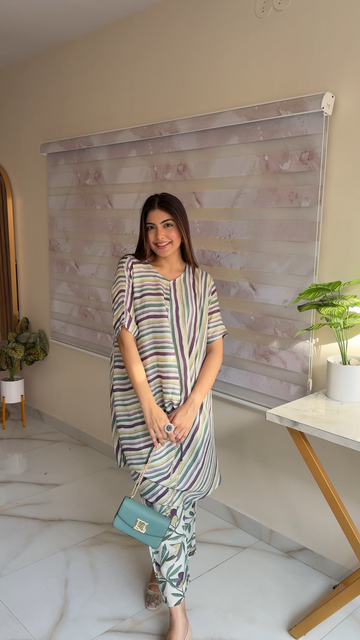 Stripe Flow Cowl Set