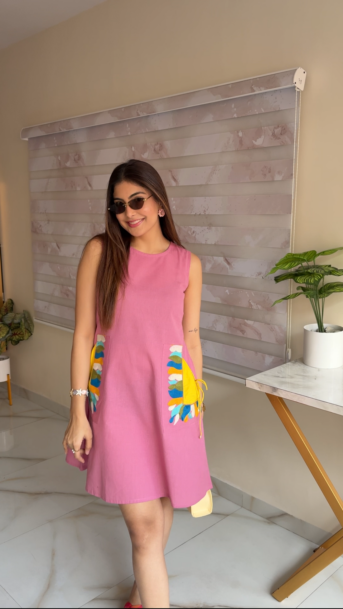 Petal Pop Cotton Midi Dress