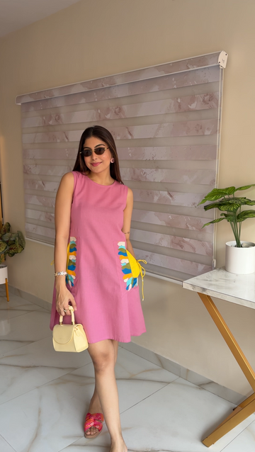 Petal Pop Cotton Midi Dress