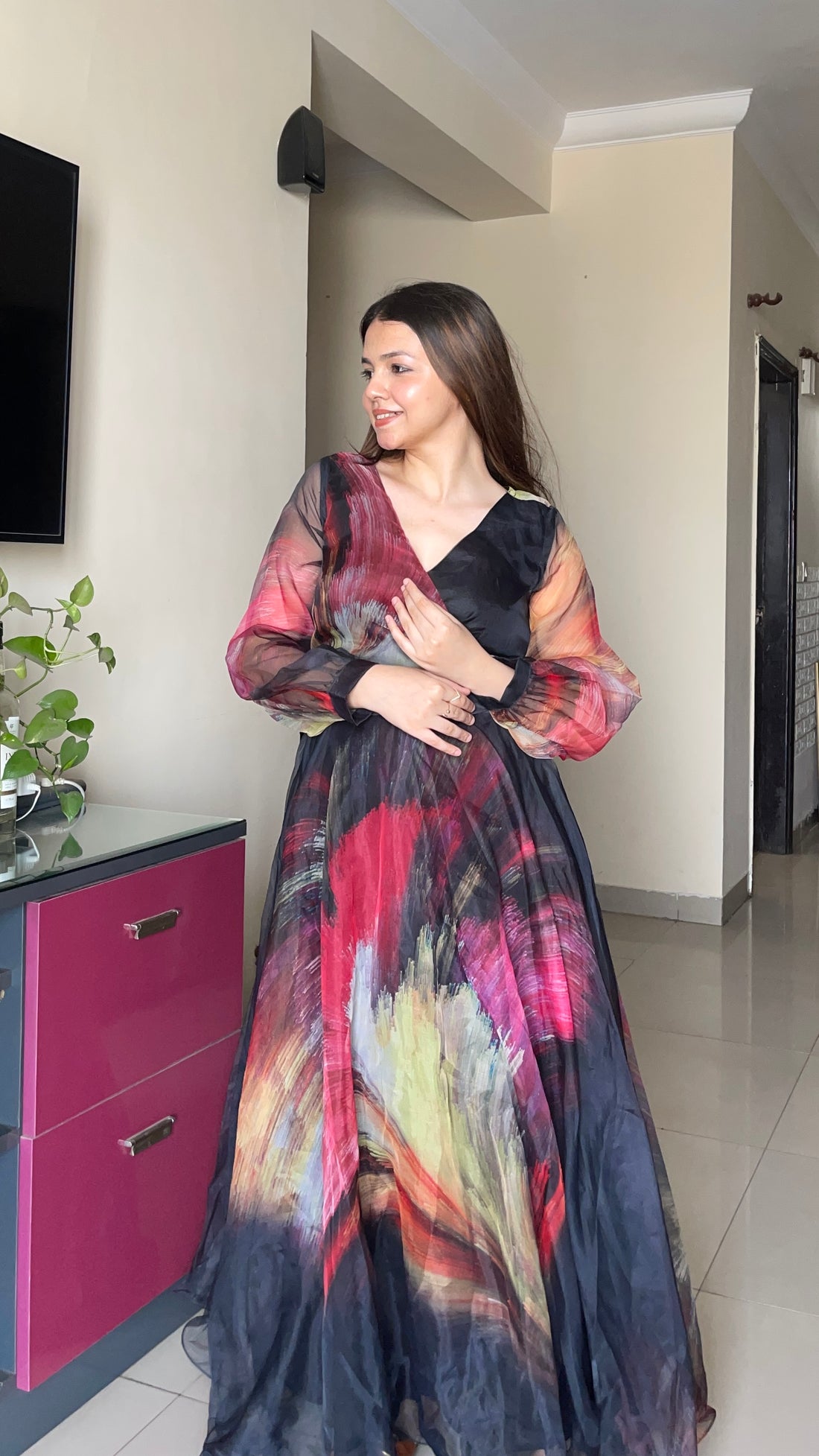 Twilight Petals Maxi Dress