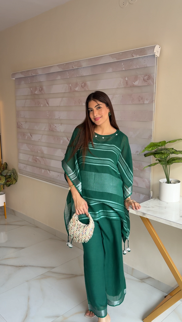 Pure Linen Lazy Kaftan Co-ord Set