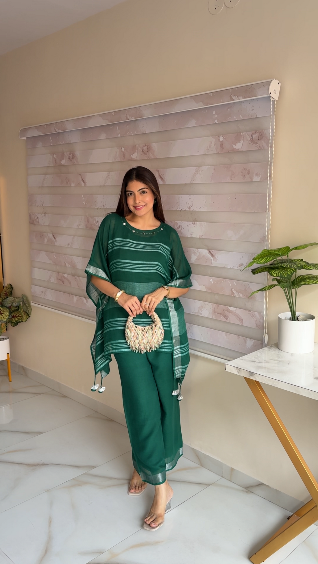 Pure Linen Lazy Kaftan Co-ord Set