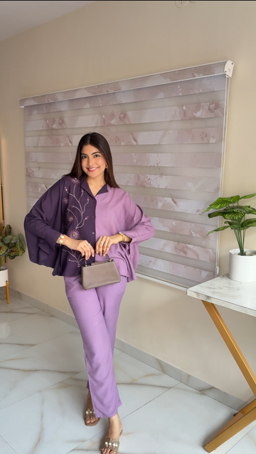 Purple Petals Co-ord Set