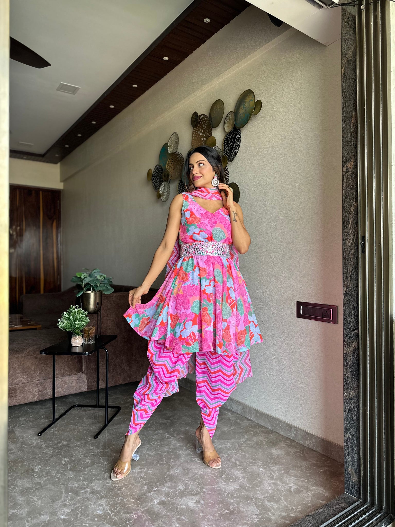 Indowestern Dhoti set