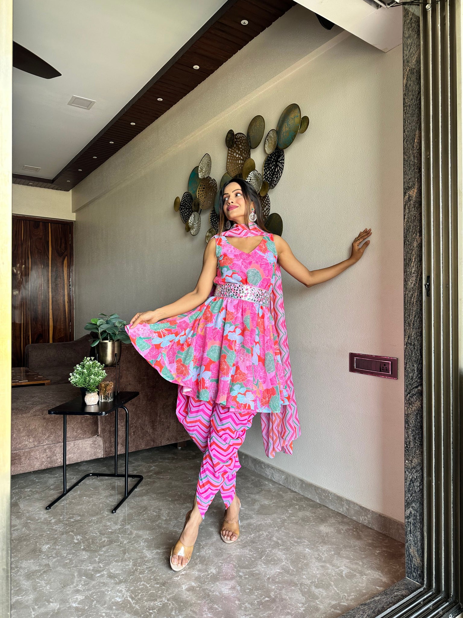Indowestern Dhoti set
