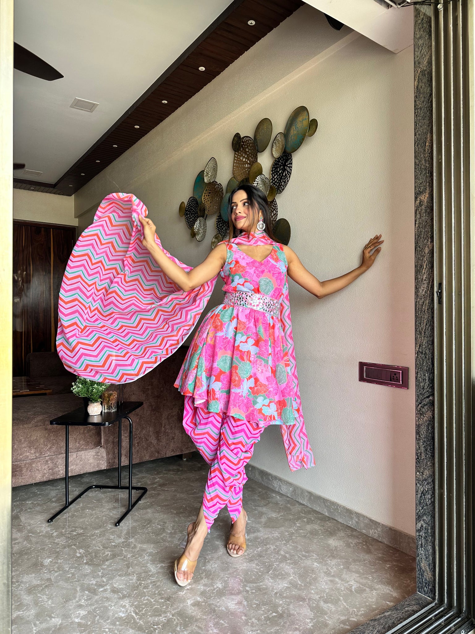 Indowestern Dhoti set