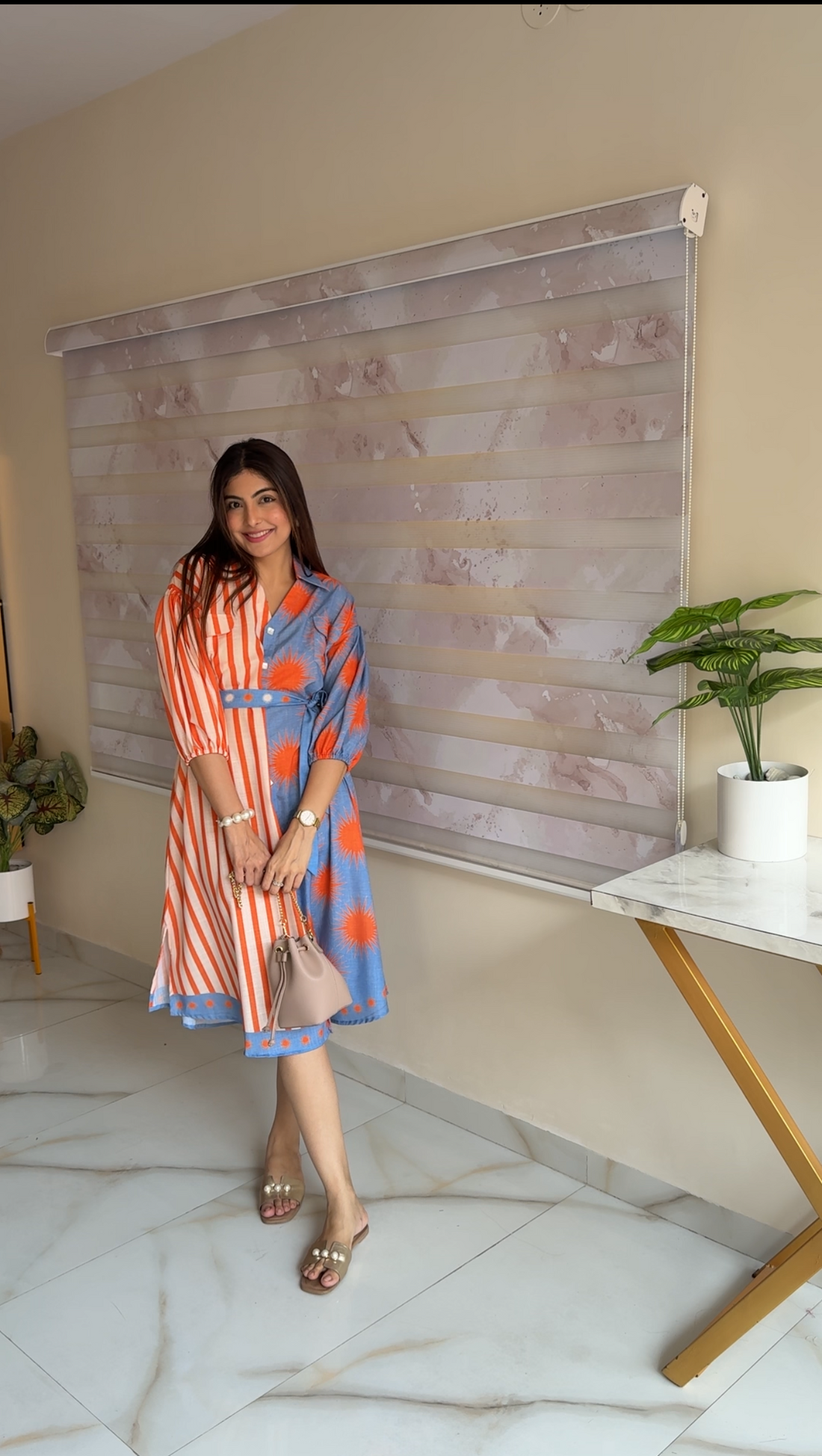 Dual Pop Shirt Dress