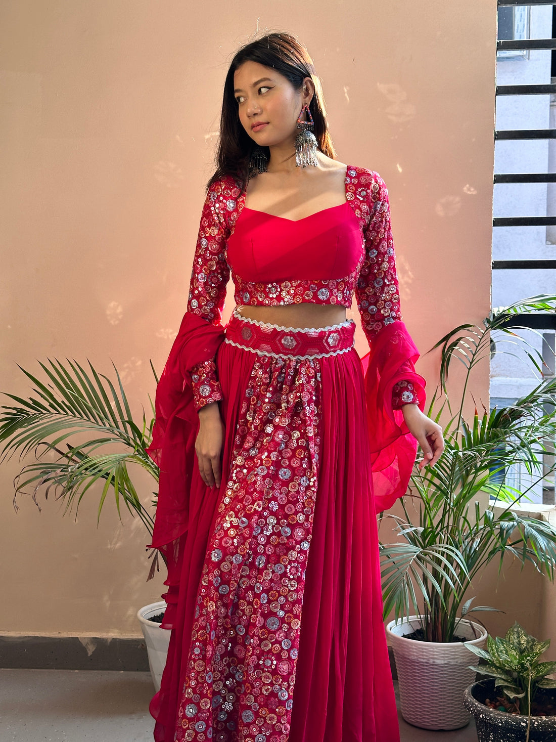 Pahal Embroidery lehenga with Blouse