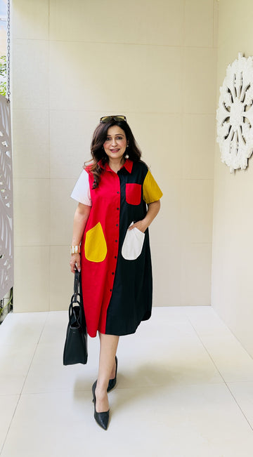 Color Block Muse Dress