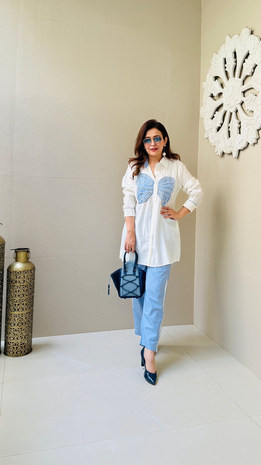 Butterfly Denim Co-Ord