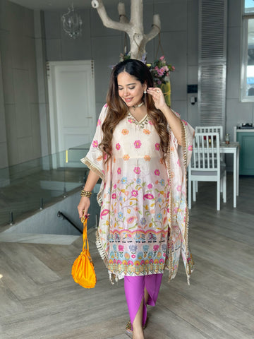 Gilded Drape Kaftan Set