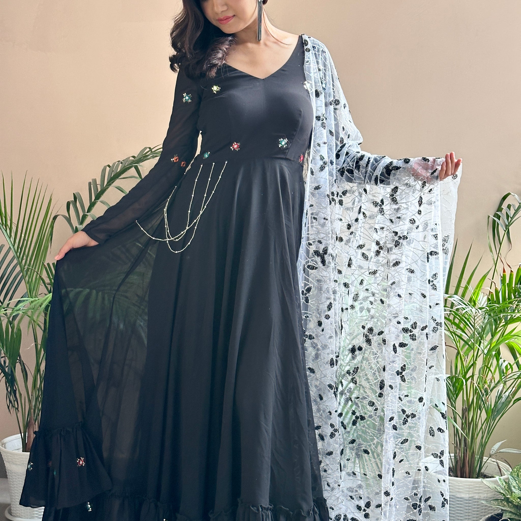 Black Barbie Maxi Dress